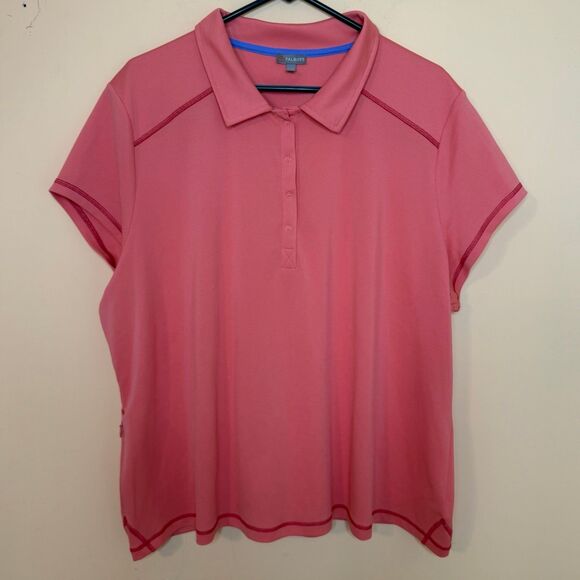 Talbots Women’s Polo Shirt 3X Short Sleeve Stretch Casual Top plus size - Picture 1 of 4